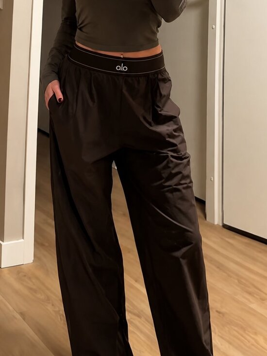 ALO Yoga Pants - NWT ALO Yoga Espresso Brown Wide Leg Suit Up Pants  (30" Inseam) 💕 Chic Basics